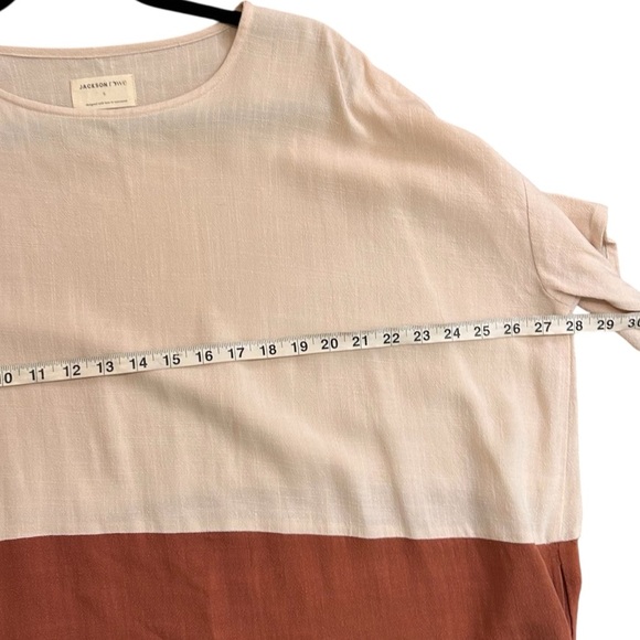 Jackson Rowe Women's Rodina Dress- Oversized Color Block Dress- Size Small - Picture 9 of 11